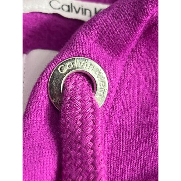 NWT Calvin Klein Jeans Cropped Fleece Hoodie Size Large - Picture 7 of 7